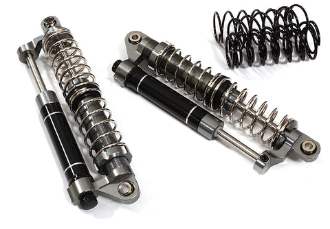 Realistic Billet Machined Dual Shock Set (2) for 1/10 Off-Road Crawler (L=90mm)