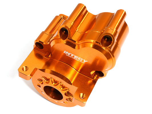 Orange Billet Machined Center Gearbox Housing for 1/10 Scale Traxxas E-Revo 2.0