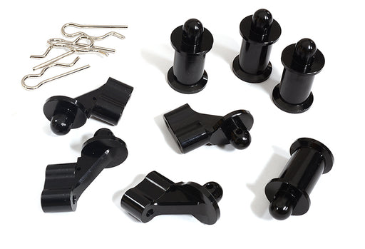 Billet Machined Front & Rear Body Mount Set for Arrma 1/8 Kraton 6S BLX V3