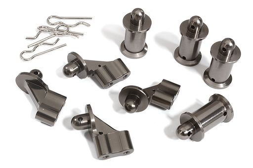 Billet Machined Front & Rear Body Mount Set for Arrma 1/8 Kraton 6S BLX V3