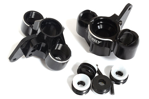 Black Billet Machined Steering Knuckles for Arrma 1/8 Scale Kraton 6S BLX
