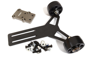 Grey Billet Machined Aluminum Wheelie Bar Set for Arrma 1/5 Kraton 4X4 8S BLX