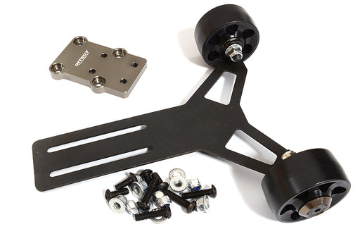 Grey Billet Machined Aluminum Wheelie Bar Set for Arrma 1/5 Kraton 4X4 8S BLX