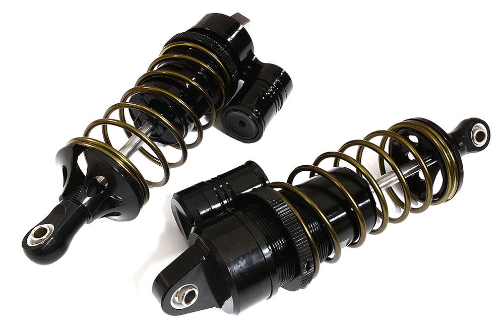 Black Billet Machined Piggyback Front Shocks for Losi 1/5 Scale DBXL-E & 2.0