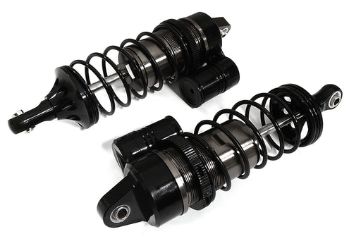 Grey Billet Machined Piggyback Front Shocks for Losi 1/5 Scale DBXL-E & 2.0