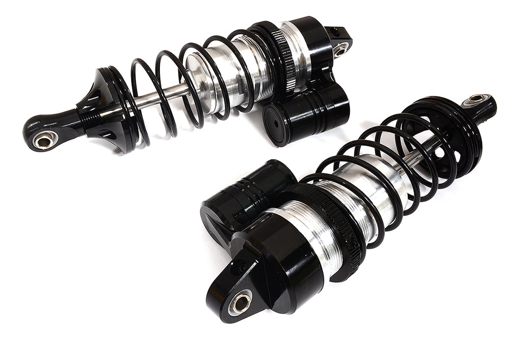 Silver Billet Machined Piggyback Front Shocks for Losi 1/5 Scale DBXL-E & 2.0