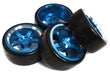 5 Spoke Complete Wheel & Tire Set (4) for Drift Racing (O.D.=62mm)