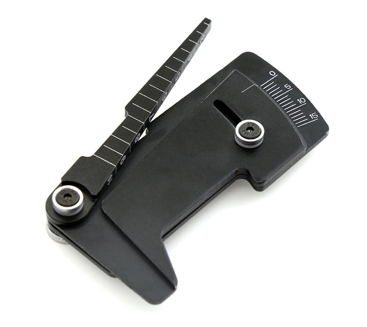 Aluminum Alloy Ride Height 3-to-10mm & Camber Gauge for 1/10 Drift & TC