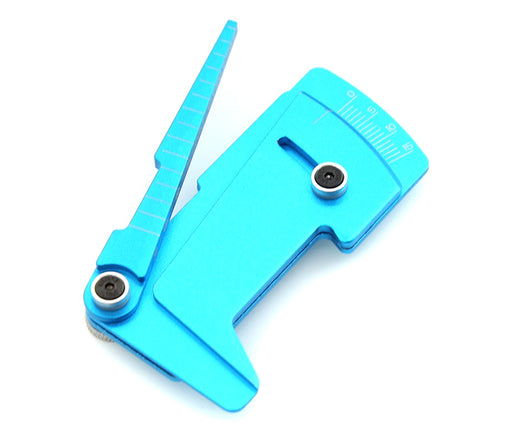 Aluminum Alloy Ride Height 3-to-10mm & Camber Gauge for 1/10 TC & Drift