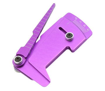 Aluminum Alloy Ride Height 3-to-10mm & Camber Gauge for 1/10 TC & Drift