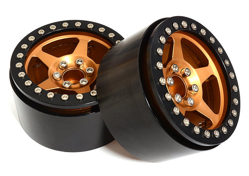 2.2 Size Billet Machined Alloy 5 Spoke Wheel(2) 115g Each for 1/10 Scale Crawler