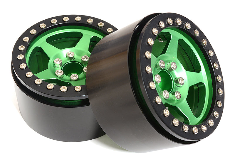 2.2 Size Billet Machined Alloy 5 Spoke Wheel(2) 115g Each for 1/10 Scale Crawler