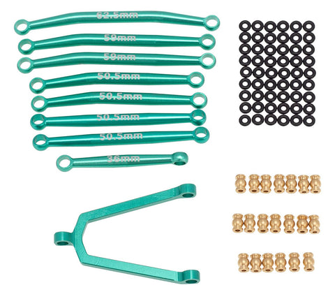Billet Machined Alloy Linkage Set for Axial 1/24 SCX24 C10 B-17 Rock Crawler