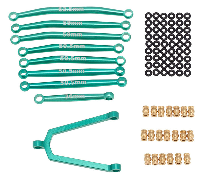 Billet Machined Alloy Linkage Set for Axial 1/24 SCX24 C10 B-17 Rock Crawler