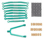 Billet Machined Alloy Linkage Set for Axial 1/24 SCX24 C10 B-17 Rock Crawler