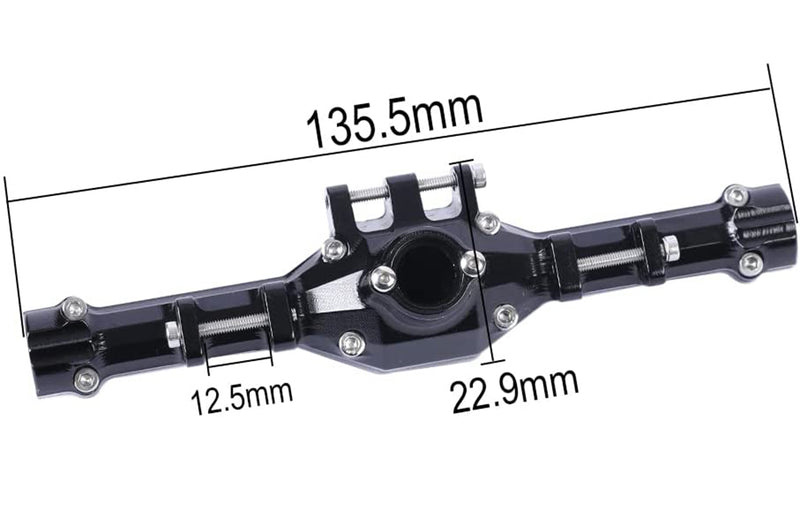 Alloy Machined Rear Axle Housings for Axial 1/18 Yeti Jr RTR