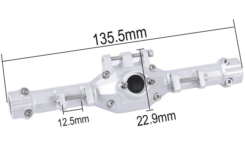 Alloy Machined Rear Axle Housings for Axial 1/18 Yeti Jr RTR