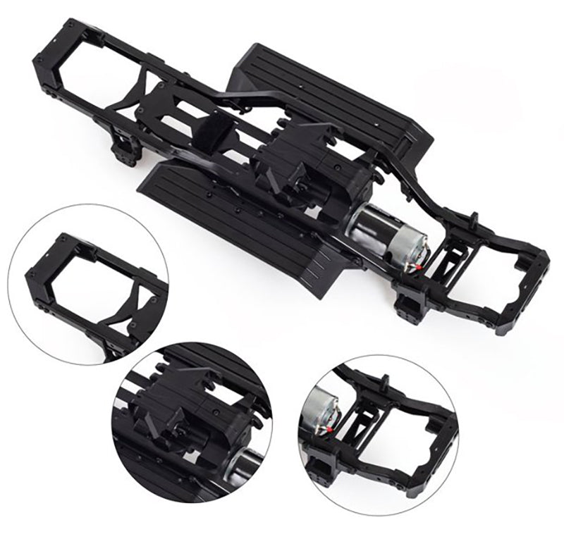 Composite 1/10 TQX10 Trail Off-Road Scale Crawler Chassis Frame 313mm Wheelbase