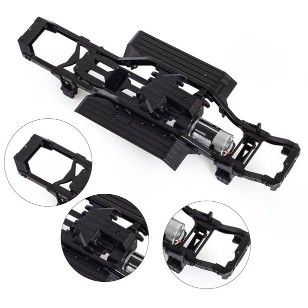 Composite 1/10 TQX10 Trail Off-Road Scale Crawler Chassis Frame 313mm Wheelbase