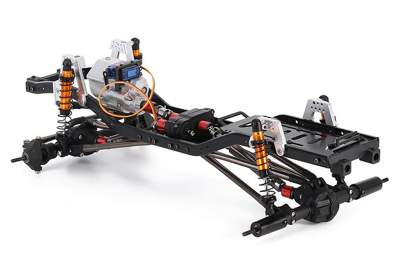 1/10 Scale Off-Road RC Crawler Chassis with 2-Speed Transmission, Tires & Wheels