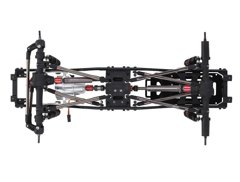 1/10 Scale Off-Road RC Crawler Chassis with 2-Speed Transmission, Tires & Wheels