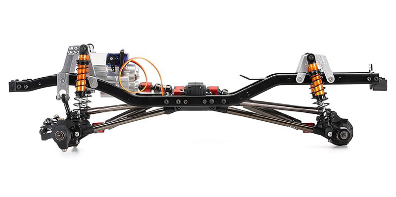 1/10 Scale Off-Road RC Crawler Chassis with 2-Speed Transmission, Tires & Wheels