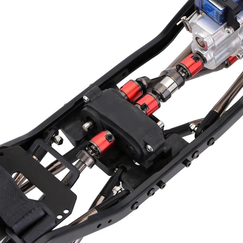 1/10 Scale Off-Road RC Crawler Chassis with 2-Speed Transmission, Tires & Wheels