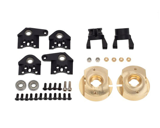 Alloy Caster & Steering Blocks w/ Weight Added 105g Each for Wraith 2.2 & RR10