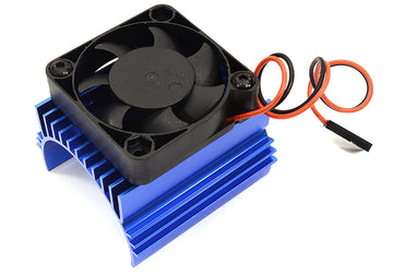 Motor Heatsink w/ Cooling Fan 40x40mm for Brushless Motor 4074/4274/1515 Size