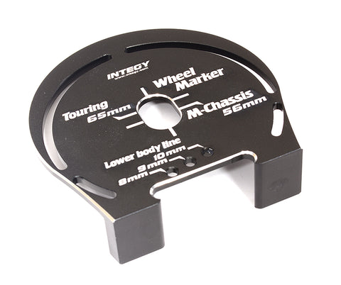 Black Billet Machined Aluminum Wheel Well Marker for 1/10 Scale On-Road Cars