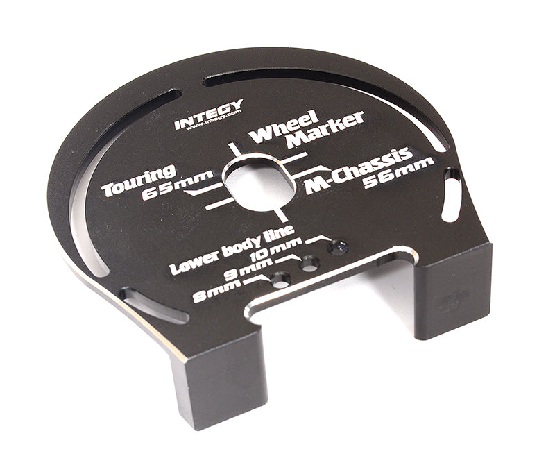 Black Billet Machined Aluminum Wheel Well Marker for 1/10 Scale On-Road Cars