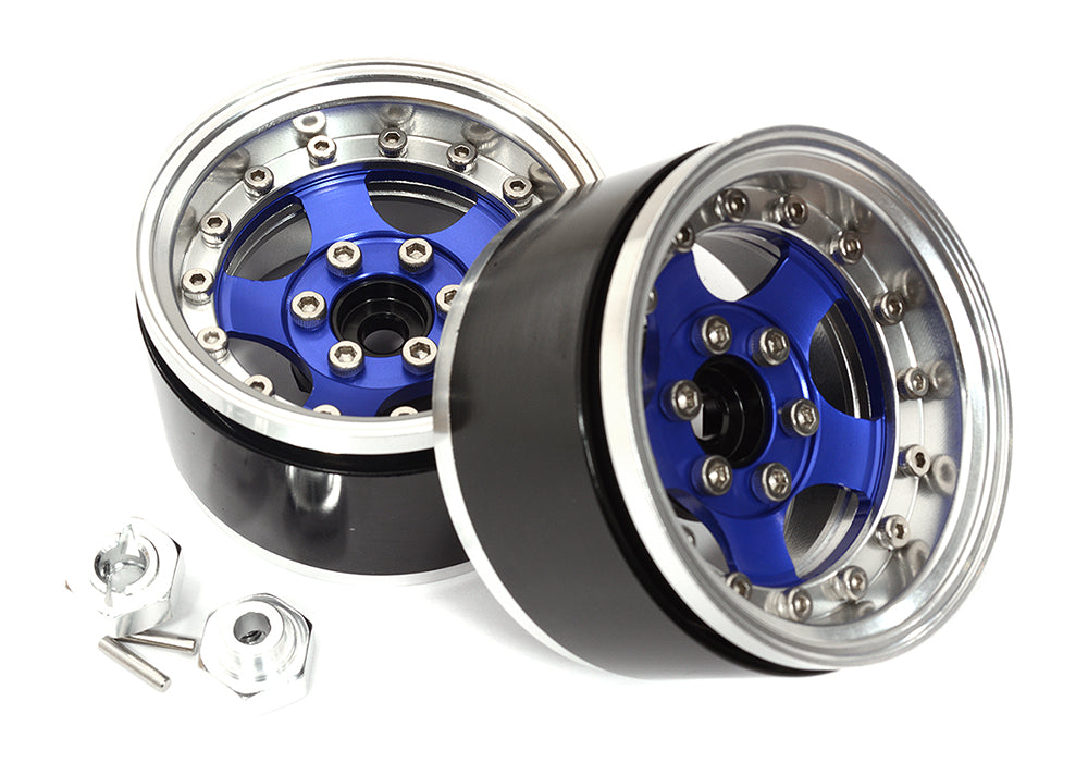 Billet Machined Off-Road 1.9 Size (2) Beadlock Wheel for 1/10 Scale Crawler