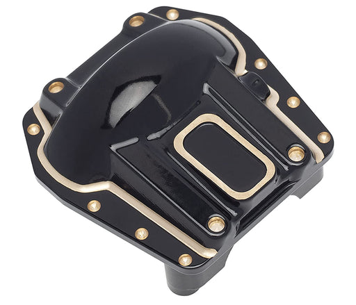 Brass Alloy Black Differential Cover 115g for Axial SCX6 Crawler