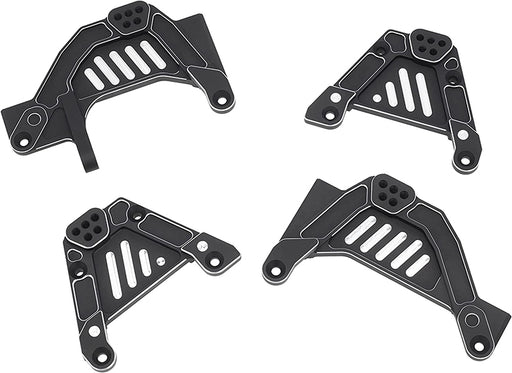 Black Alloy Shock Tower Set for Axial SCX6 RC Crawler - Front & Rear