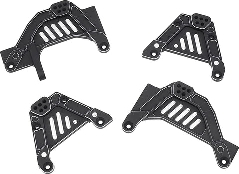 Black Alloy Shock Tower Set for Axial SCX6 RC Crawler - Front & Rear