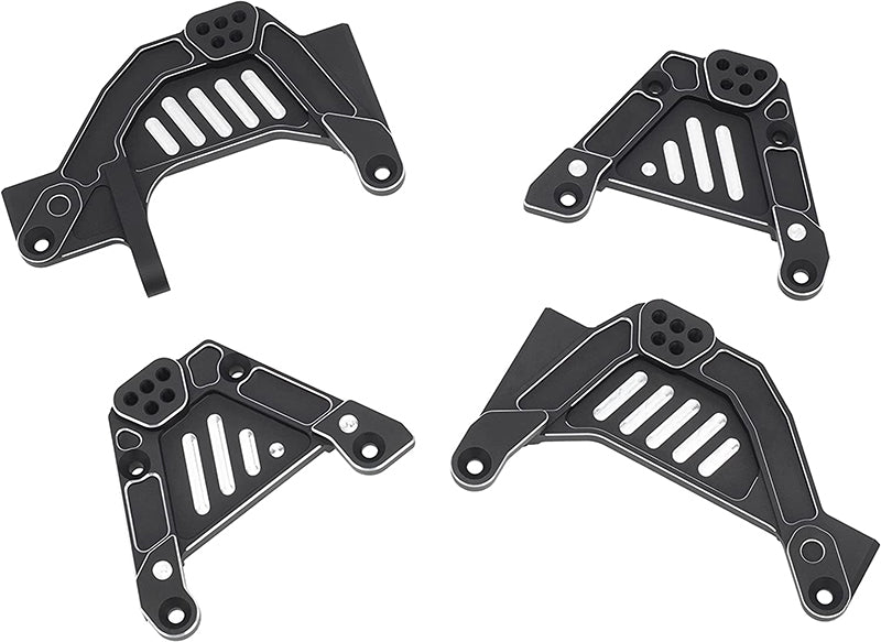 Black Alloy Shock Tower Set for Axial SCX6 RC Crawler - Front & Rear