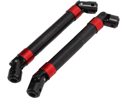 Red Alloy Machined Center Drive Shafts for Axial SCX6 RC Crawler