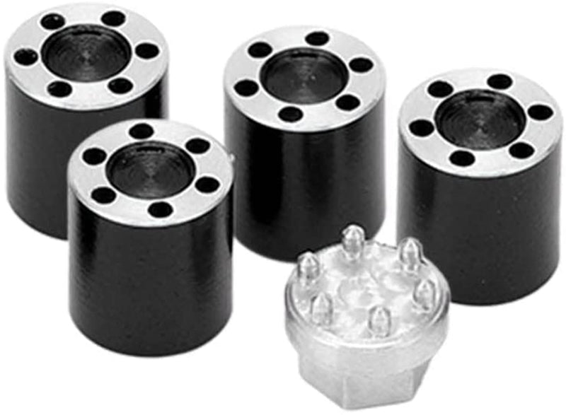 Billet Machined Wheel Nuts (4) w/Center Cap Adapter for Axial 1/24 SCX24 Crawler