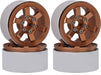 Billet Machined Alloy 6 Spoke 1.9 Wheels (4) for Scale Crawler W=29mm