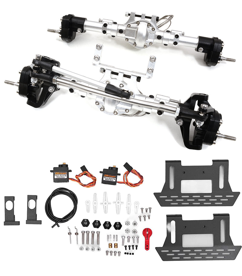 1/10 Crawler Axles w/ Portals, Servos & Remote Diff Locks (Req. Transfer Case)