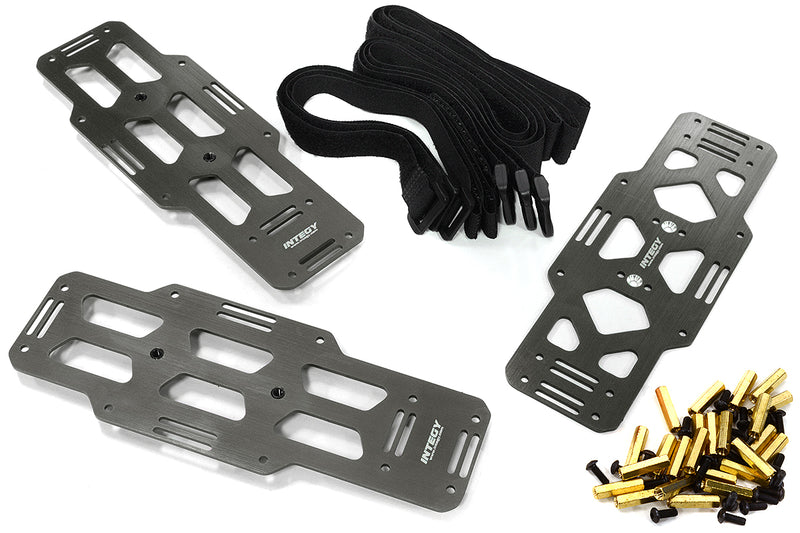 Billet Machined Battery Plates for Axial SCX6 Crawler