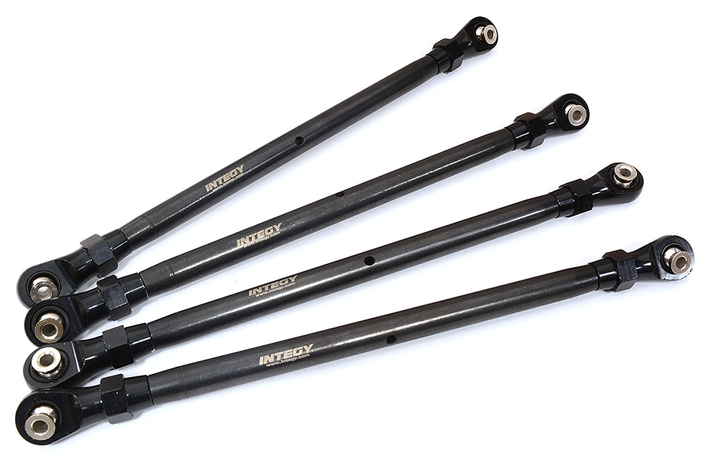 Black Front and Rear Lower Suspension Links for Axial SCX6 RC Crawler