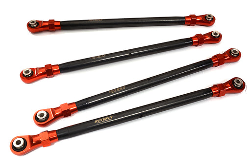 Red Front & Rear Lower Suspension Links for Axial SCX6 RC Crawler