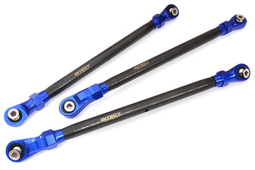 Blue Front and Rear Upper Suspension Links for Axial SCX6 RC Crawler