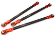 Red Upper Suspension Link Kit for Axial SCX6 Rock Crawler - Front & Rear Set