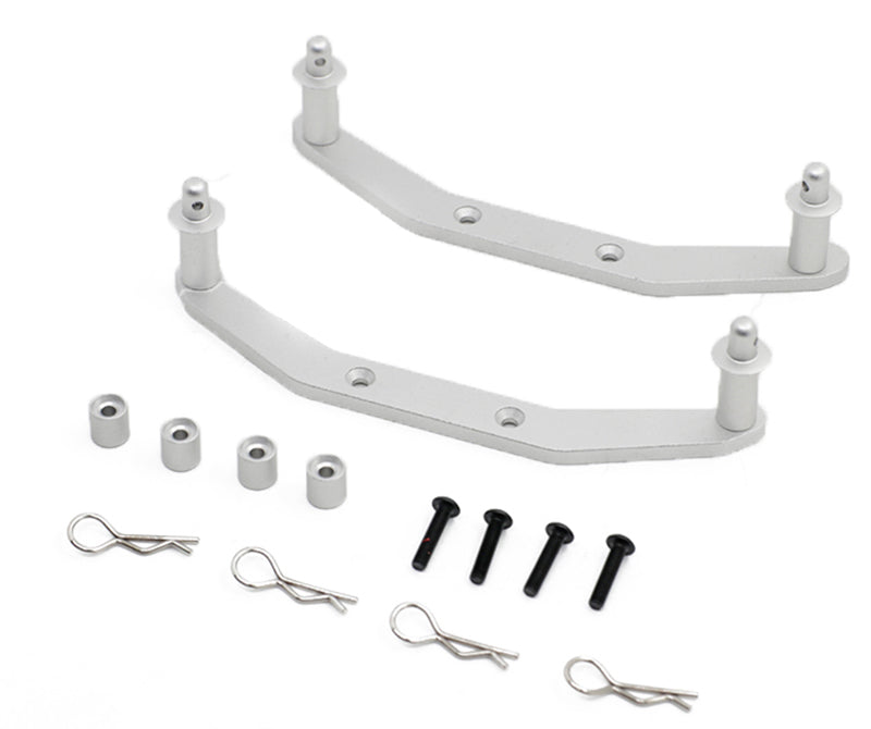 Alloy Machined Front & Rear Body Mounts for Traxxas 1/10 Slash 4X4 Truck