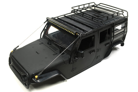Realistic JW10-S+LED+Cage Hard Plastic Body Kit for 1/10 Scale Off-Road WB=313mm