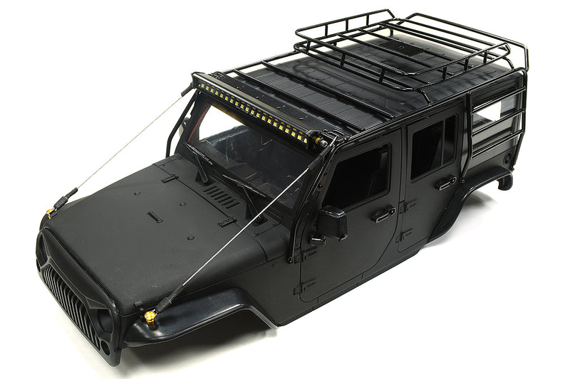 Realistic JW10-S+LED+Cage Hard Plastic Body Kit for 1/10 Scale Off-Road WB=313mm