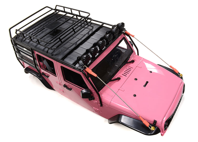 Realistic JW10-S+LED+Cage Hard Plastic Body Kit for 1/10 Scale Off-Road WB=313mm