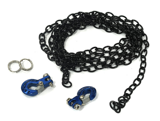 Realistic 1/10 Size Drag Chain & Tow Hooks for 1/10 Scale Off-Road Crawler